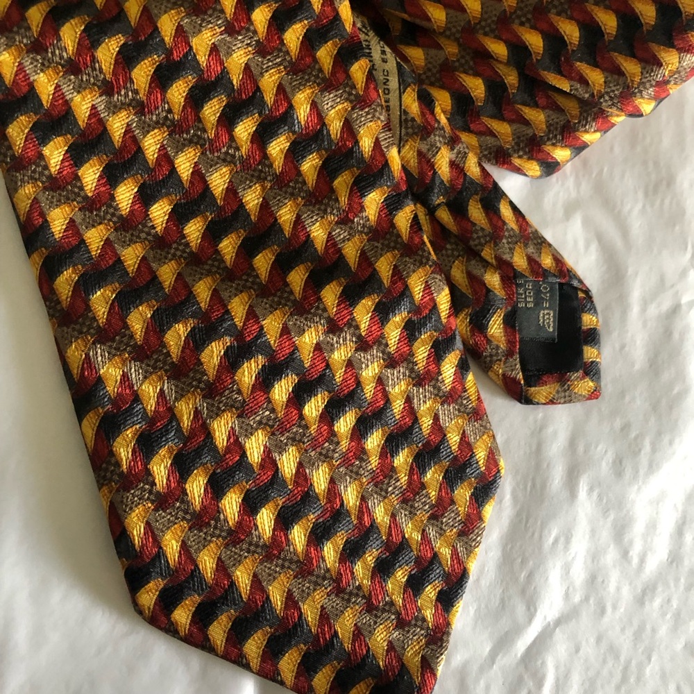 Elegant Ermenegildo Zegna Multicolor Silk  Men's Tie